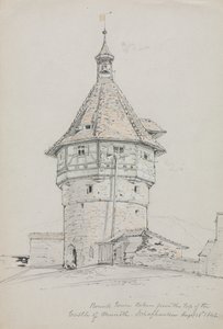 Runder Turm, Schloss Munoth, Schaffhausen, Schweiz von John William Casilear