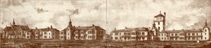 Die Irrenanstalt von Newcastle upon Tyne, Coxlodge, um 1829 von John William Dyson