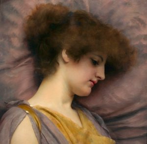 Ferne Gedanken, von John William Godward von John William Godward
