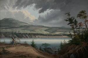 Blick auf Cohoes, ca. 1820 von John William Hill