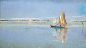 Auf der Lagune, Venedig von John William Inchbold