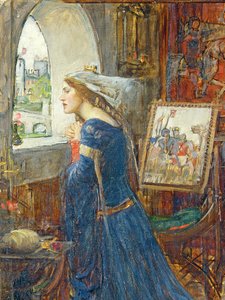 Schöne Rosamund (Detail) von John William Waterhouse