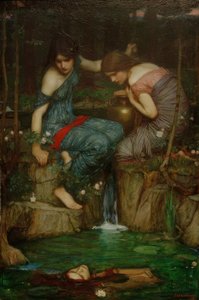 Nymphen finden den Kopf des Orpheus