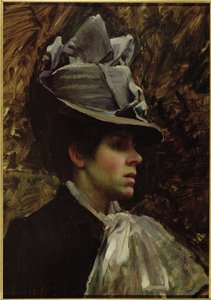 Porträt der Ehefrau des Künstlers von John William Waterhouse