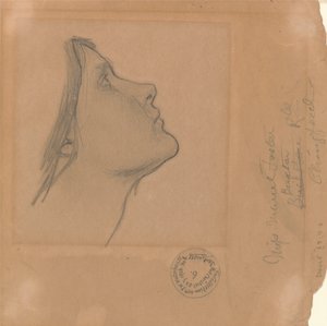 Studie für "Lamia" von John William Waterhouse