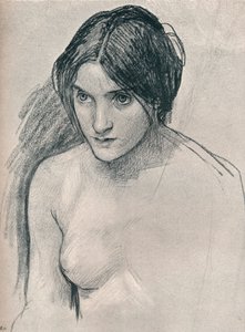 Studie für das Gemälde Hylas und die Nymphen, um 1896 von John William Waterhouse