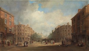 Ein vorgeschlagenes Schema für eine neue Straße, Newcastle, 1831 von John Wilson Carmichael