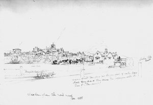 Hexham von der Eisenbahn, 1835