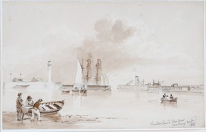 Sunderland Hafen Blick nach draußen