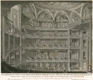 Innenraum des ehemaligen Theatre Royal, Drury Lane, London von John Winston