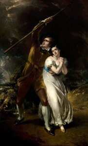 Celadon und Amelia in einem Sturm, 1840-49