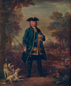 Sir Robert Walpole mit Hunden, 18. Jahrhundert