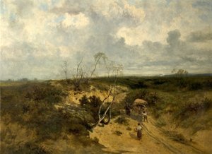 Ein sandiger Straßenabschnitt, 1874
