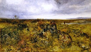 Angeln an einem Fluss von John Wright Oakes