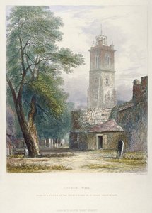 Kirche St. Giles ohne Cripplegate, City of London, 1851 von John Wykeham Archer