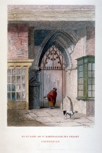 Westtor des alten Priorats von St Bartholomew-the-Great, Smithfield, City of London