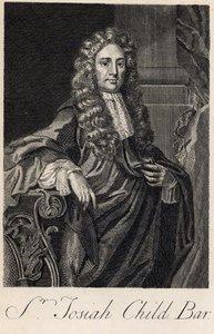 Porträt von Sir Joseph Child (1630-99), graviert von Michiel van der Gucht (1660-1725)