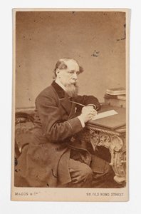 Carte-de-visite von Charles Dickens, von John & Charles Watkins