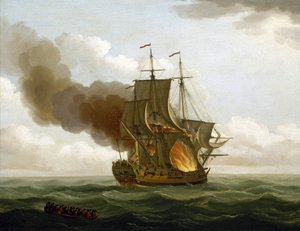 Das Feuer an Bord der Galerie 