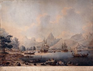 Ansicht von Moorea, 1787 von John the Younger Cleveley