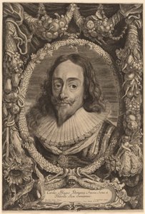 Karl I., König von England von Jonas Suyderhoff after Sir Anthony van Dyck