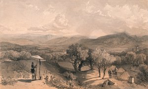 Das Tal von Baidar, von der Rückseite der Petroski-Villa, Blick nach Osten, 1856