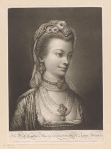 Porträt von Charlotte von Mecklenburg von Jonathan Spilsbury