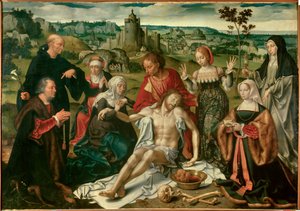 Altarbild der Beweinung Christi von Joos van Cleve