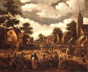 Dorfszene von Joost Cornelisz