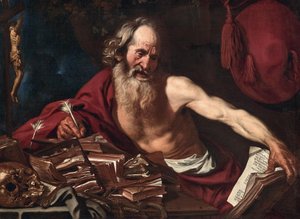 Heiliger Hieronymus in seiner Zelle, 1654