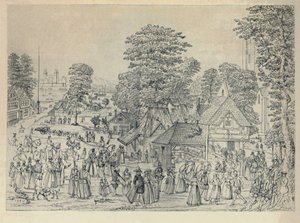 Eine Hochzeitsfeier in Bermondsey, 1590, 1920 von Joris Hoefnagel