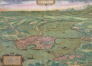 Karte von Mantua, aus 