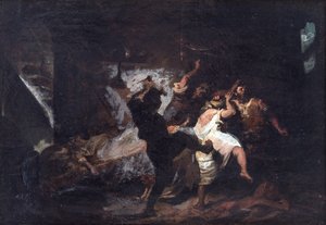 Szene aus Don Quijote von Cervantes