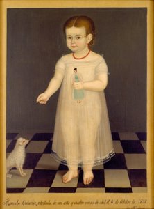 Porträt von Manuela Gutiérrez von José María Estrada