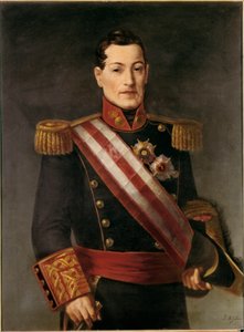 Porträt von Ildefonso Diez de Rivera, Graf von Almodovar, spanischer Militär und Politiker von José María Galván y Candela