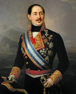 Porträt von Francisco Serrano y Dominguez (1810-1885), spanischer Soldat und Politiker, Führer der Liberalen Union, Präsident der ersten Republik im Jahr 1874
