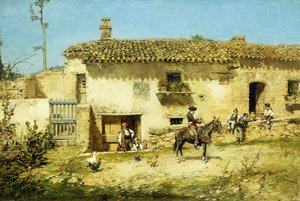 Eine spanische Farm von Jose Benlliure y Gil
