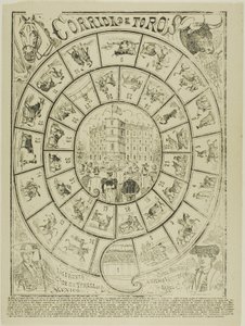 Stierkampf-Würfelspiel von José Guadalupe Posada
