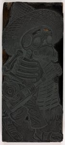 Druckstock für „Calavera der Massen“, Nr. 2 von José Guadalupe Posada