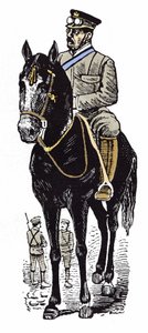 Die mexikanische Revolution (1910-1920): Porträt von Victoriano Huerta (1854-1916). Xylographie von Jose Guadalupe Posada (1852-1913) von José Guadalupe Posada
