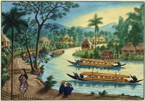 Manila und seine Umgebung: Blick nahe der Stadt Taguig am Pasig-Fluss