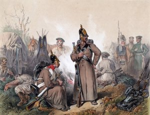 Eine Szene aus dem Unabhängigkeitskrieg in Ungarn 1849 von Josef Anton Strassgschwandtner
