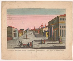 Ansicht einer Straße in Russland von Josef Carmine
