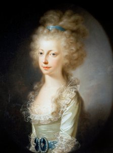 Porträt von Erzherzogin Maria Clementina von Österreich 1777-1801, 1796 von Josef Hickel