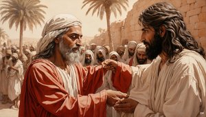 Jesus heilt den blinden Bettler