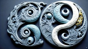 Feng Shui Konzept von Yin und Yang _02 von Josef Johann Michel