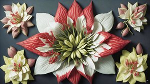 Mandala: Amaryllis-Elemente_02