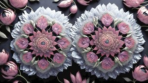 Mandala: Pfingstrosenblüten-Elemente_01