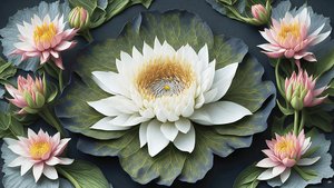 Mandala: Seerosen-Elemente_03