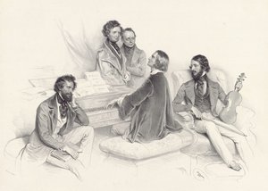 Ein Matinée bei Liszt von Josef Kriehuber